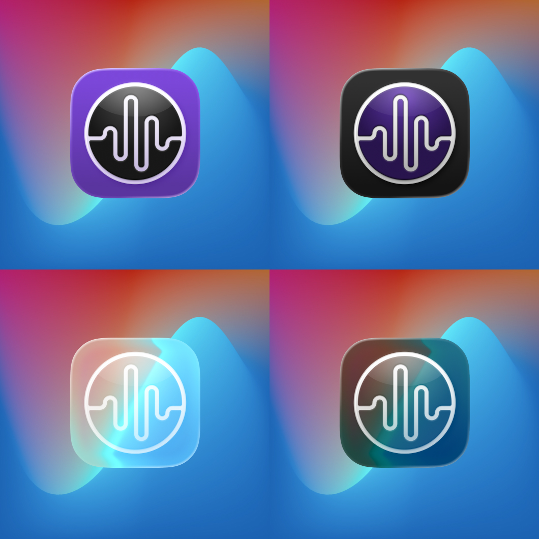 Dark Noise Liquid App Icons